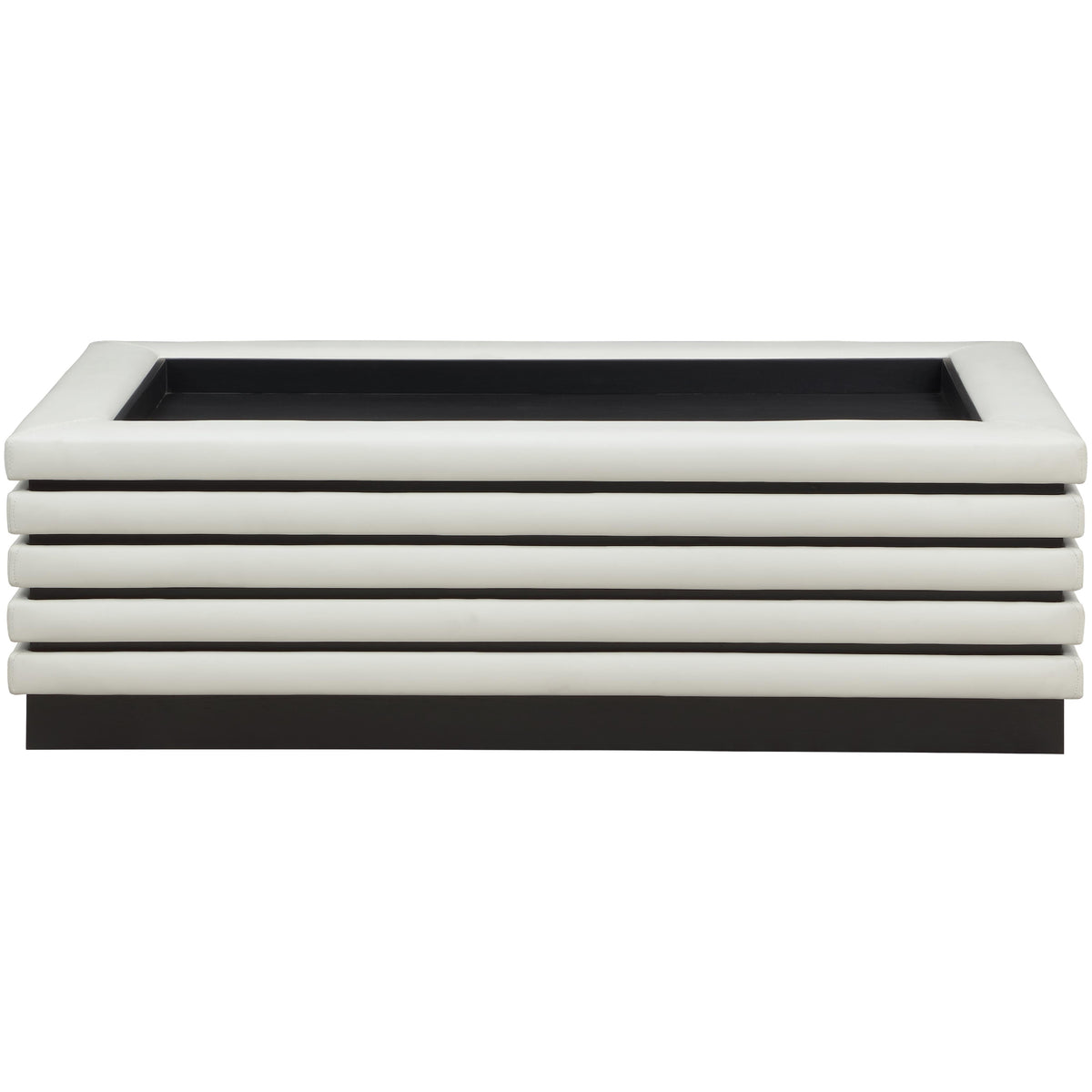 Meridian Rory Cream Vegan Leather Coffee Table