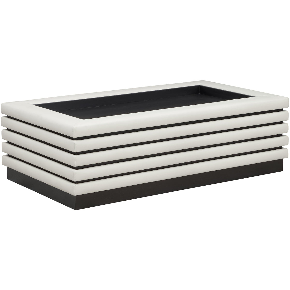Meridian Rory Cream Vegan Leather Coffee Table
