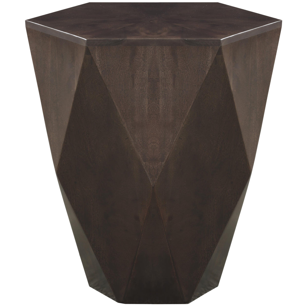 Meridian Diamante Brown End Table
