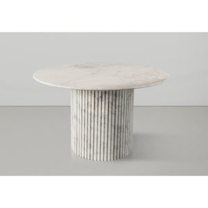 Meridian Genoa White Dining Table