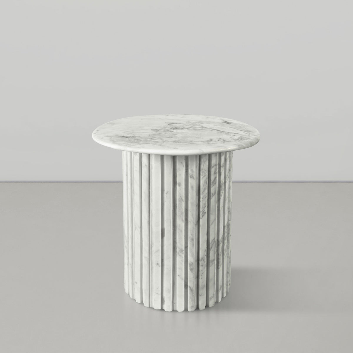 Meridian Genoa White End Table