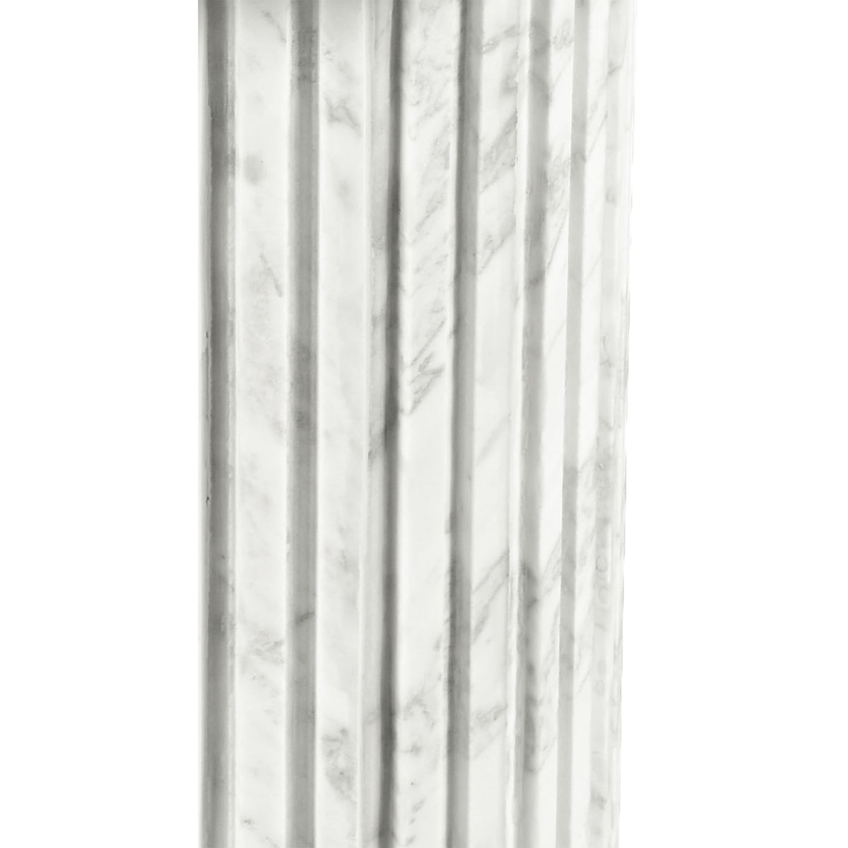 Meridian Genoa White End Table
