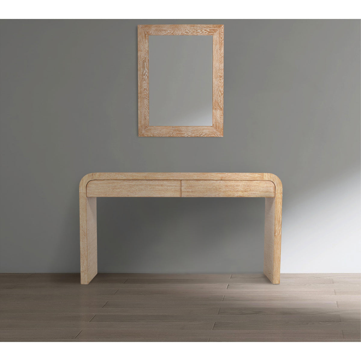 Meridian Cresthill White Oak Mirror