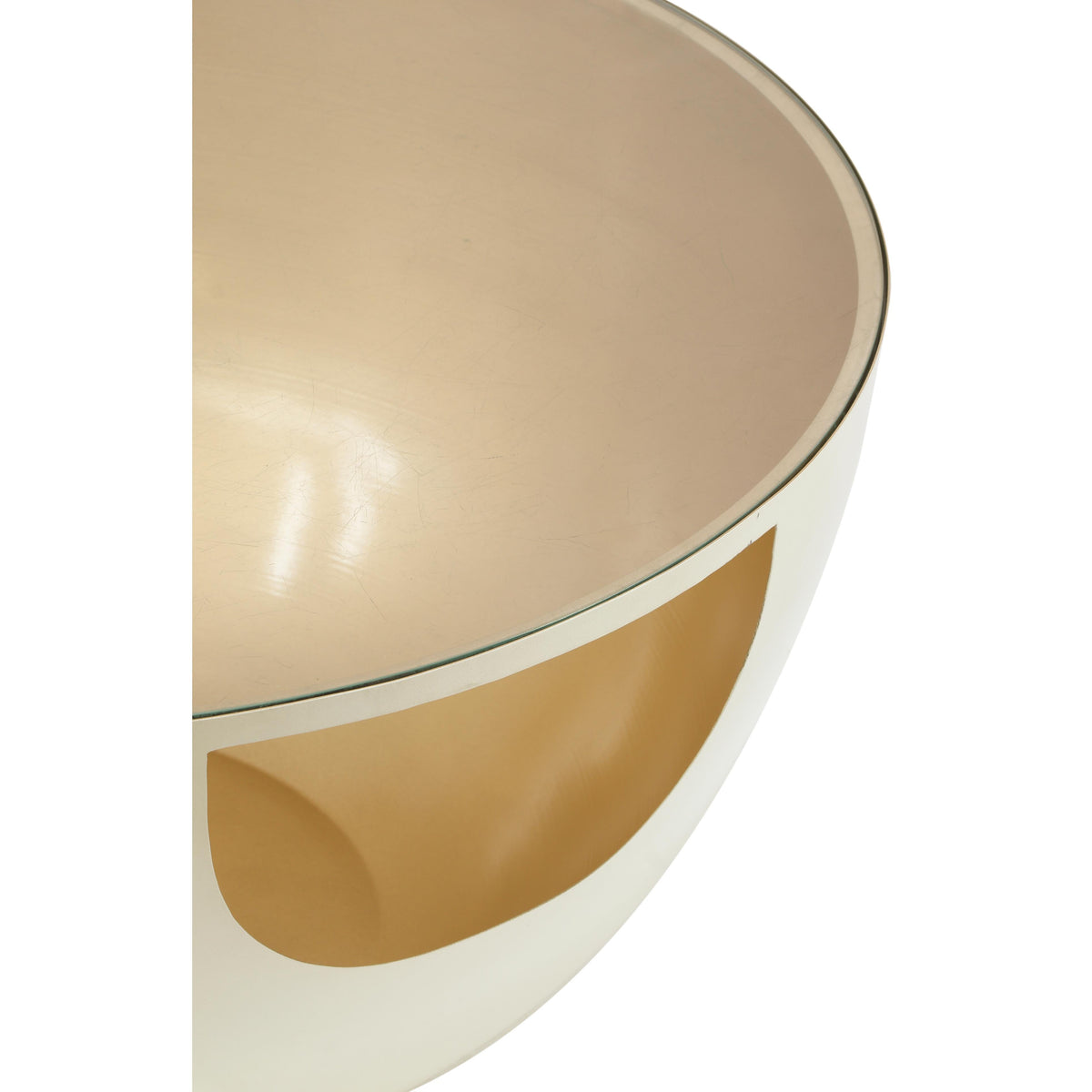 Meridian Doma Cream / Gold Coffee Table