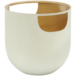Meridian Doma Cream / Gold End Table