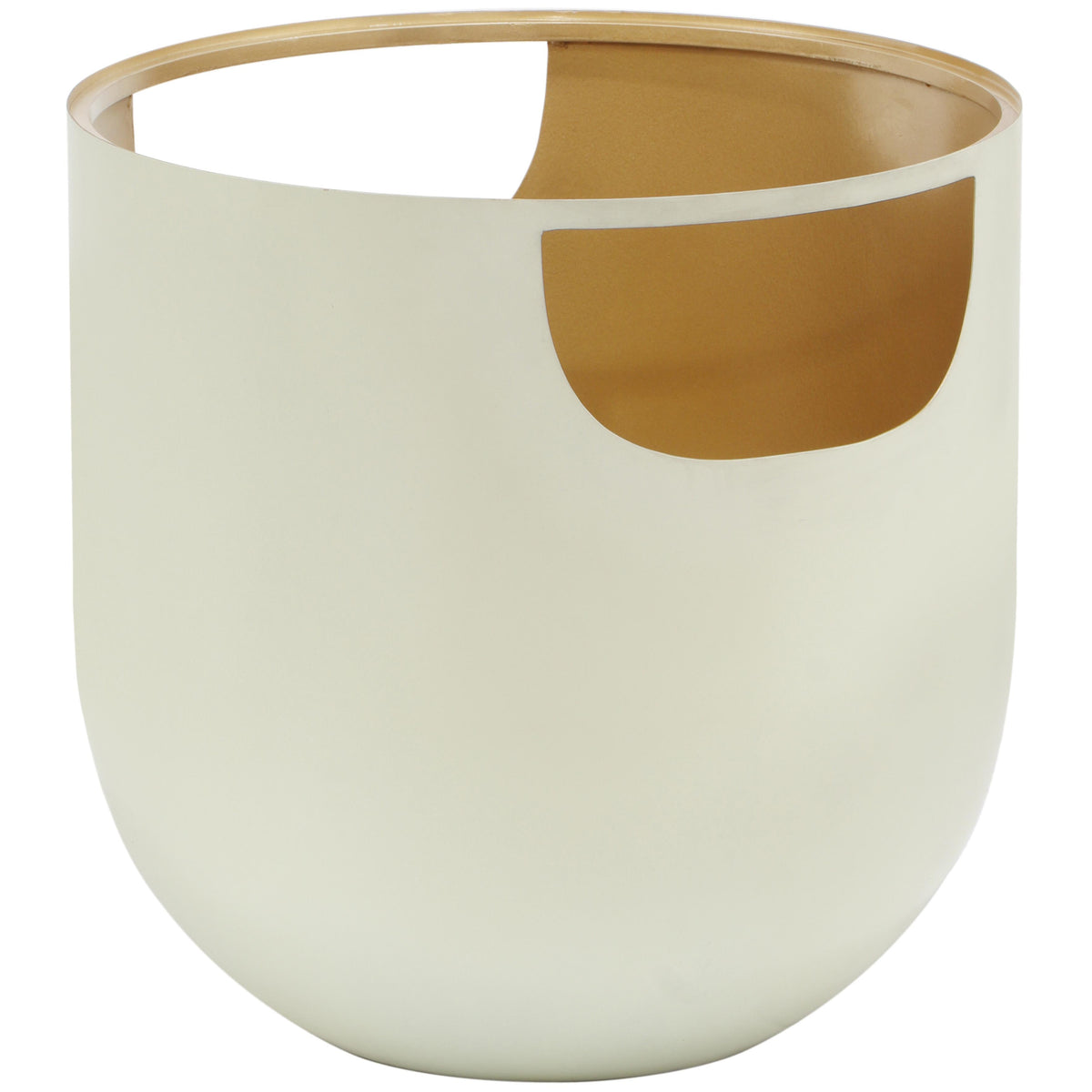 Meridian Doma Cream / Gold End Table