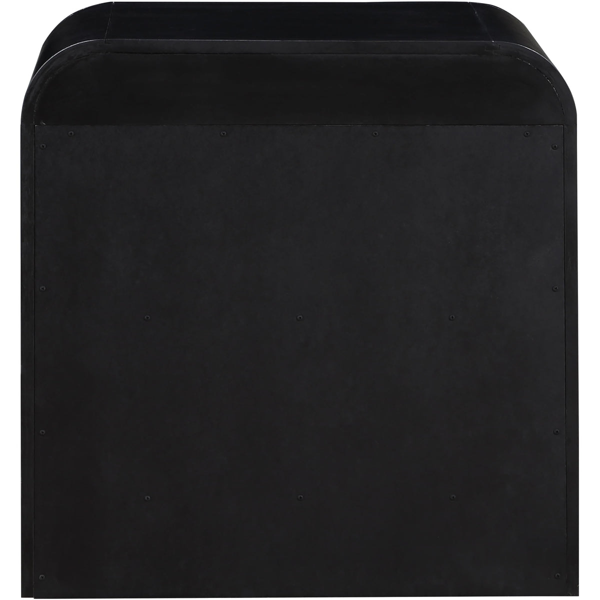 Meridian Fluted Black Night Stand