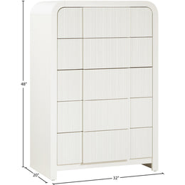 Meridian Fluted Cream Chest