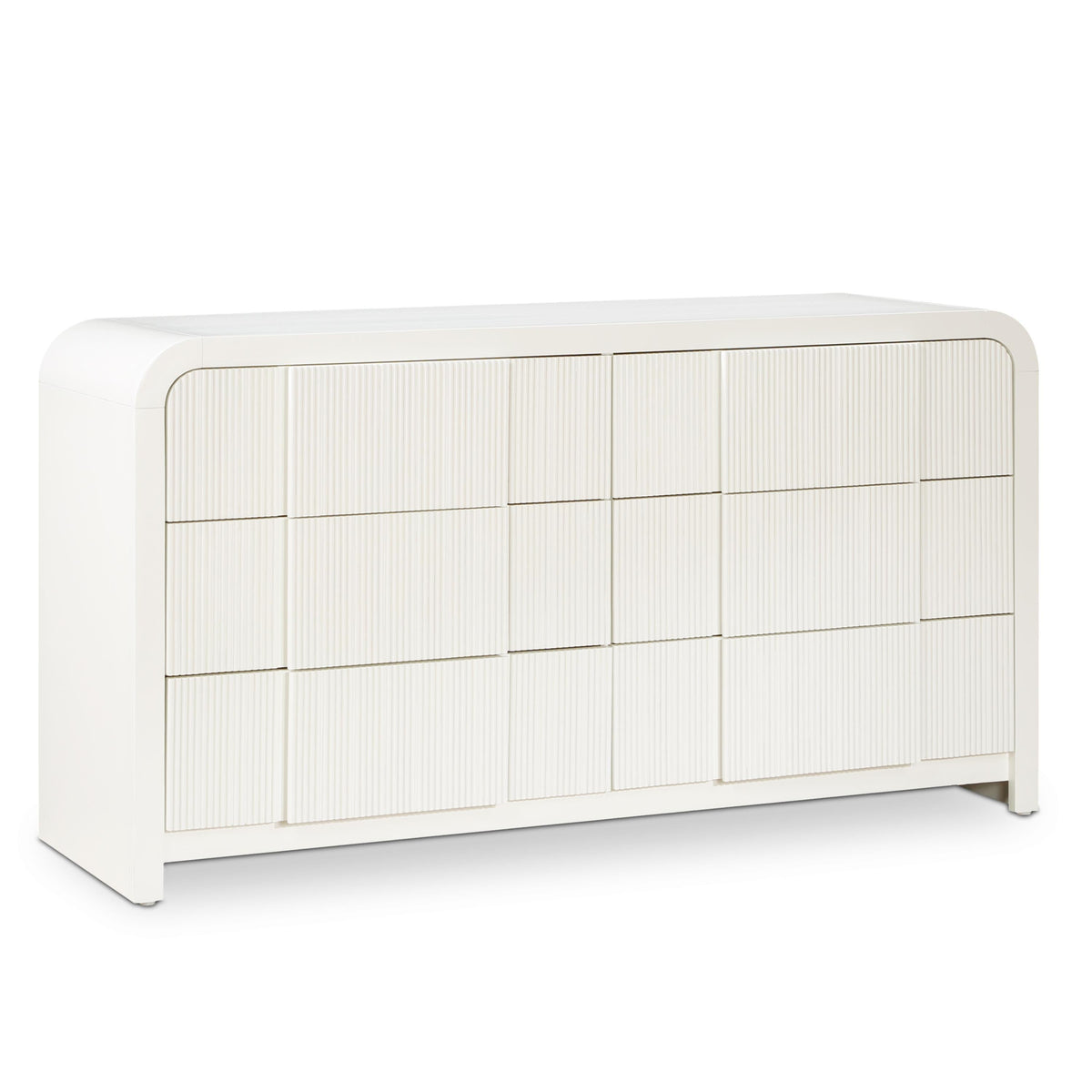 Meridian Fluted Cream Dresser
