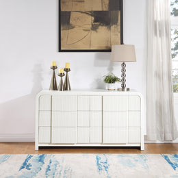 Meridian Fluted Cream Dresser