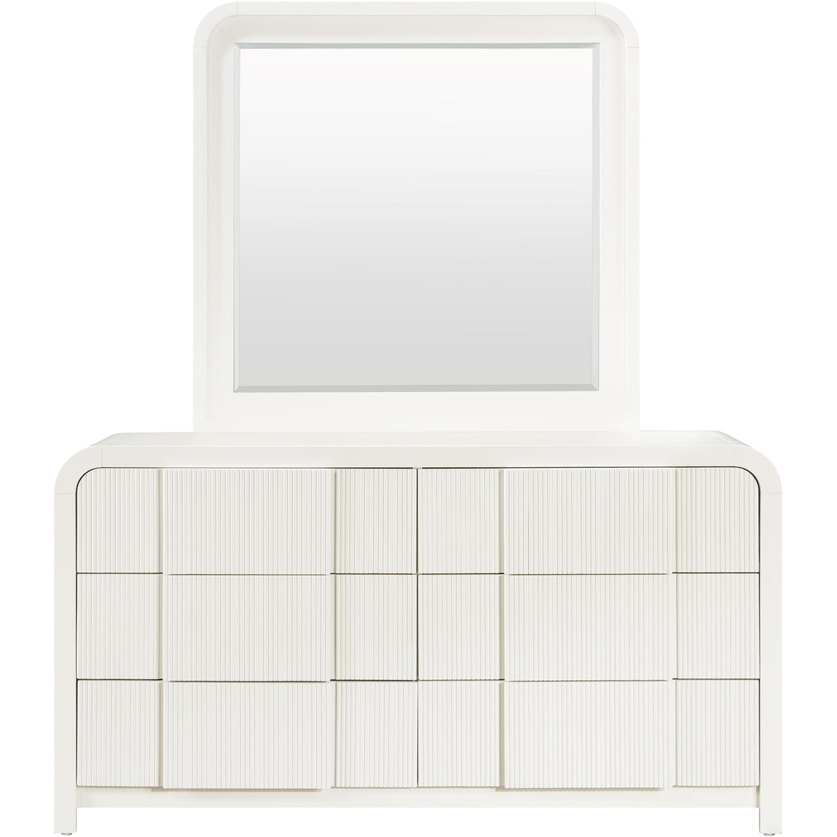 Meridian Fluted Cream Dresser