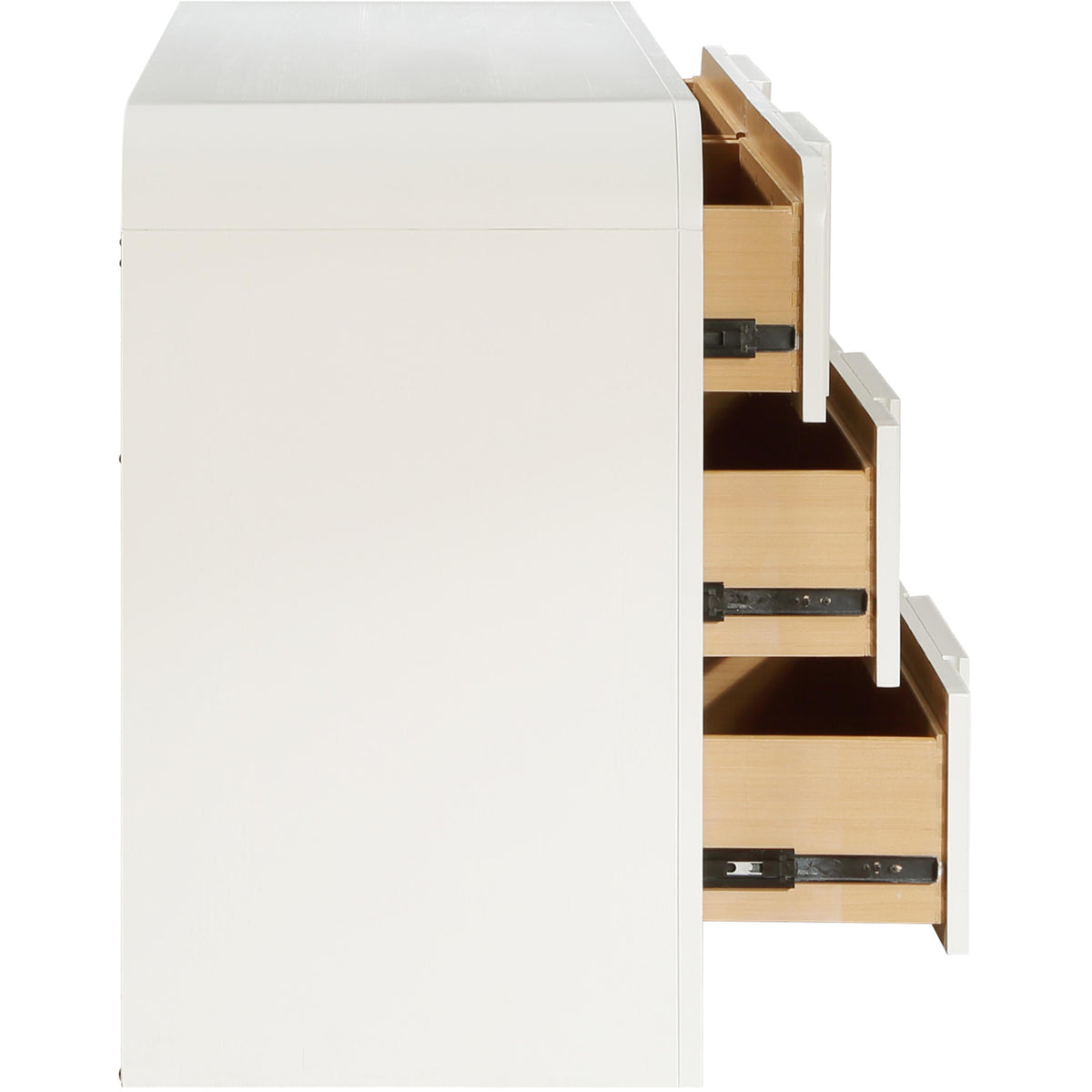 Meridian Fluted Cream Dresser