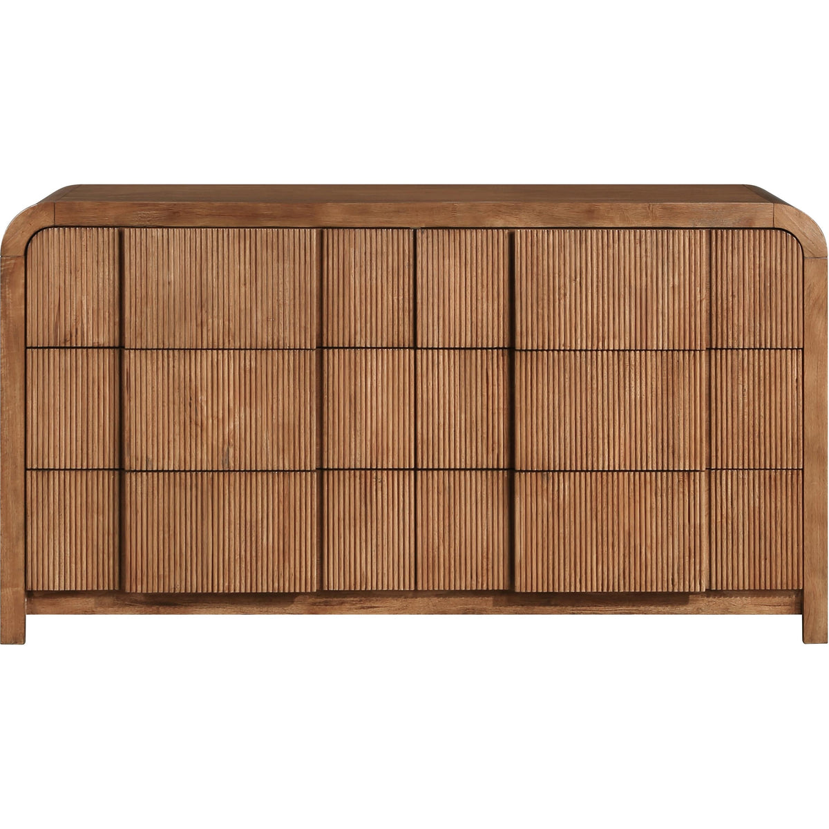 Meridian Fluted Walnut Dresser