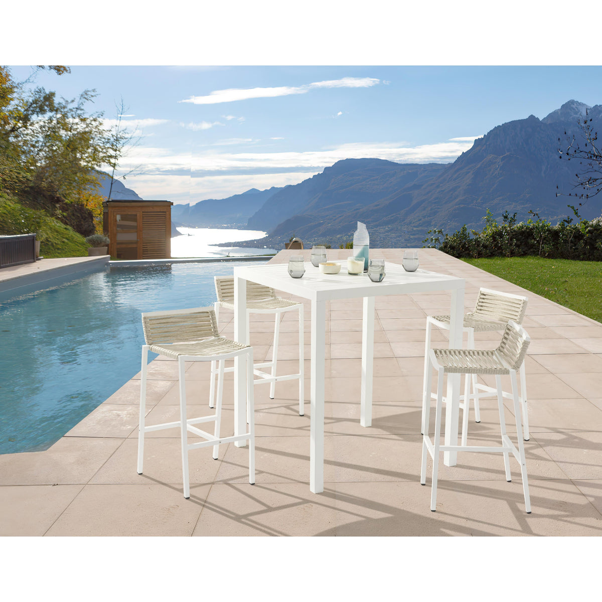 Meridian Maldives Outdoor Patio Square Bar Table