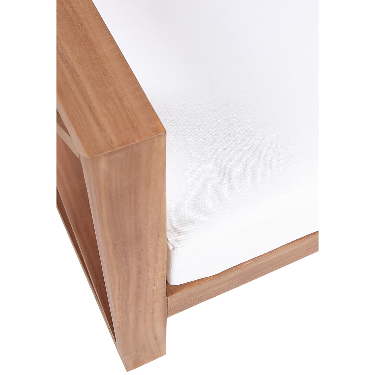 Meridian Anguilla Off White Water Resistant Fabric Outdoor Chair