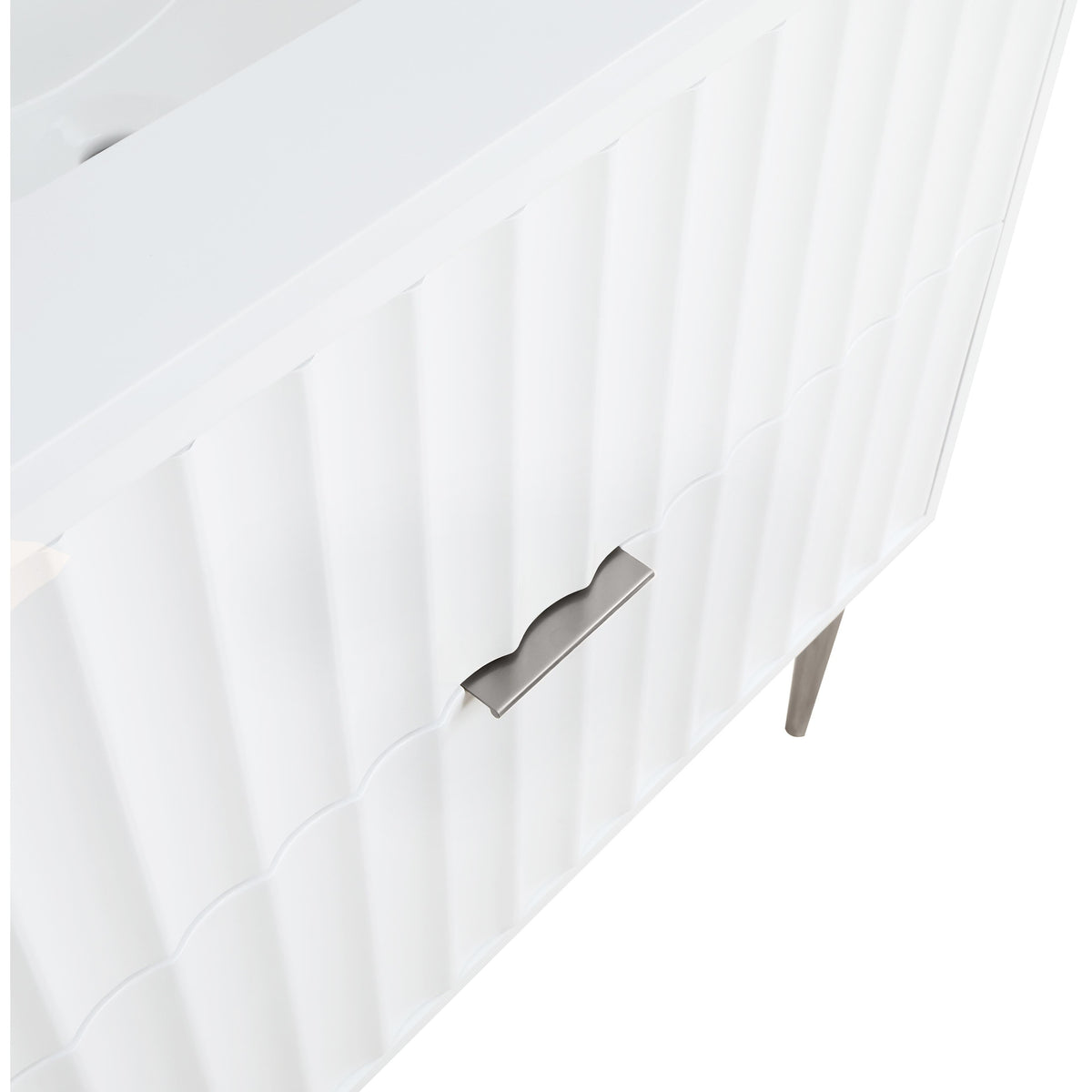 Meridian Modernist White Bathroom Vanity