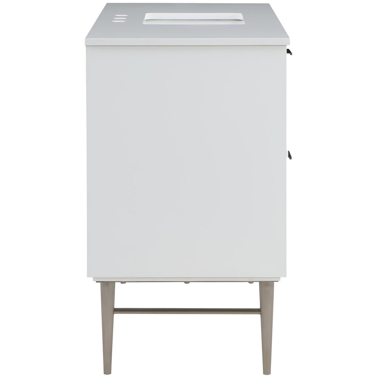 Meridian Modernist White Bathroom Vanity