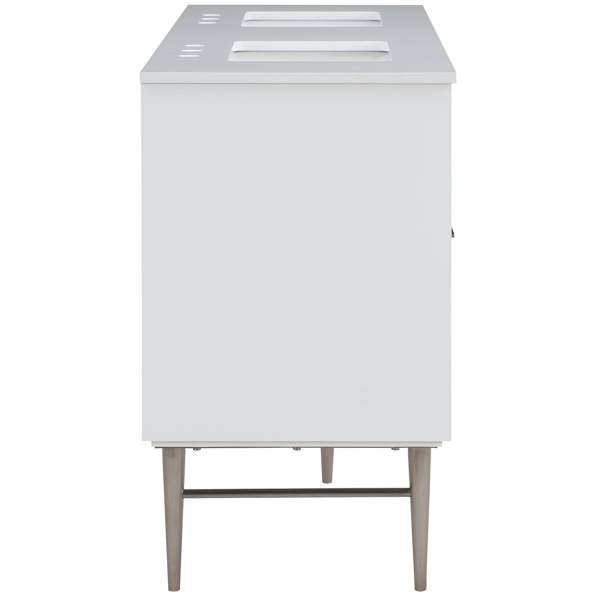 Meridian Modernist White Bathroom Vanity