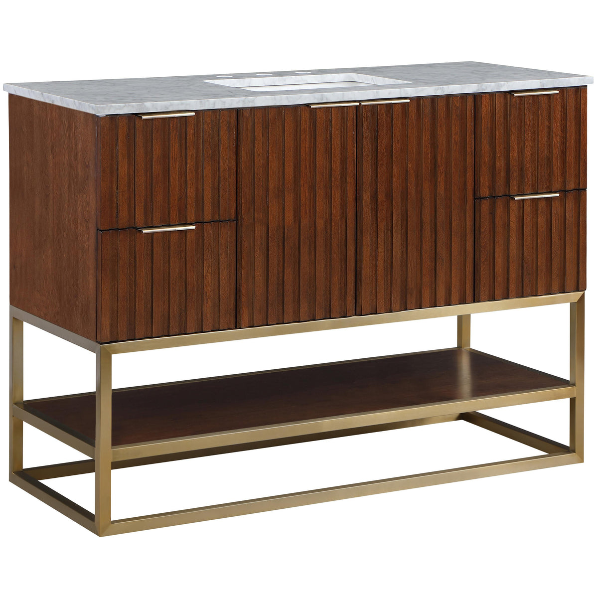Meridian Monad Walnut Bathroom Vanity