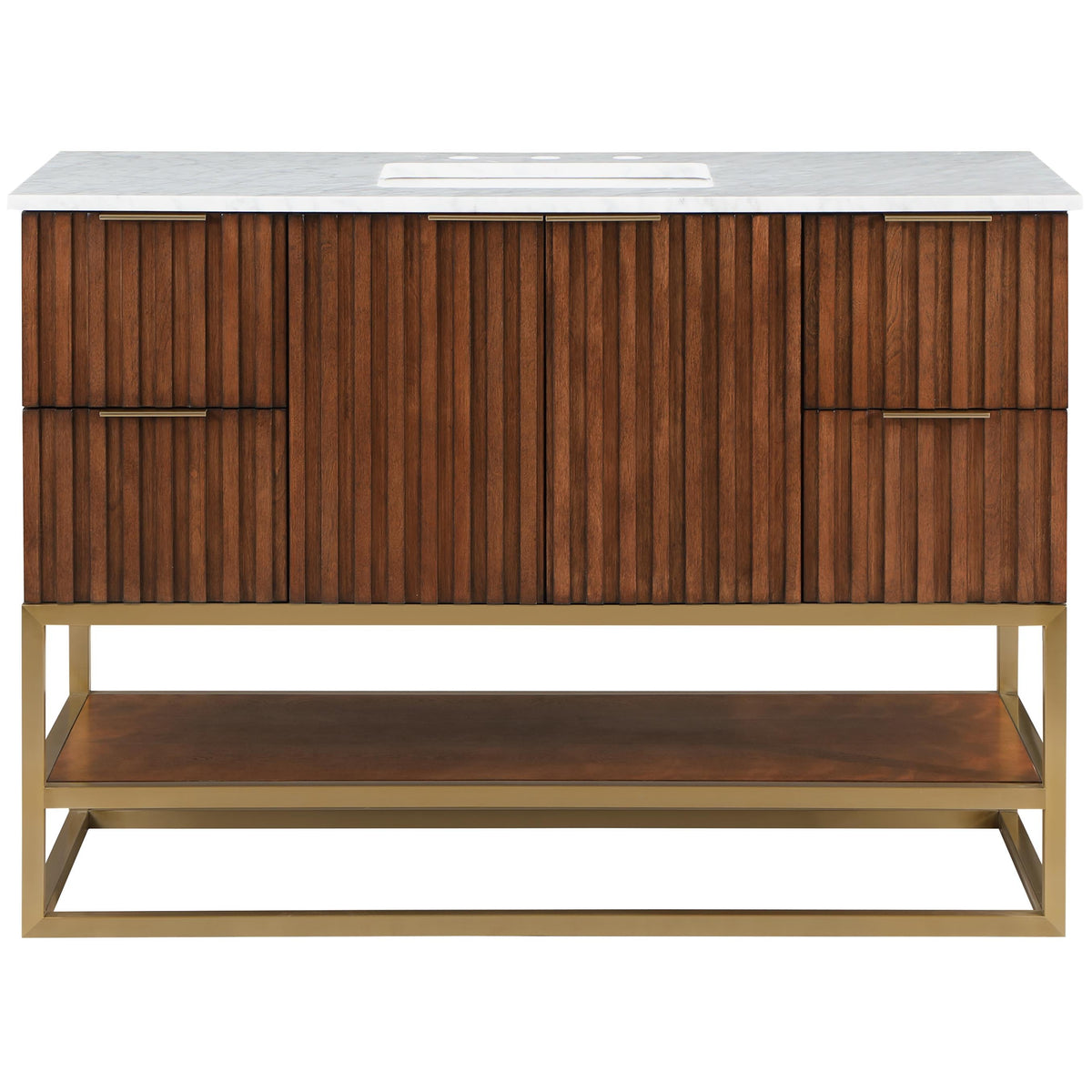 Meridian Monad Walnut Bathroom Vanity