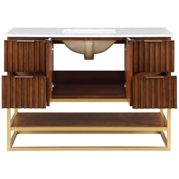 Meridian Monad Walnut Bathroom Vanity