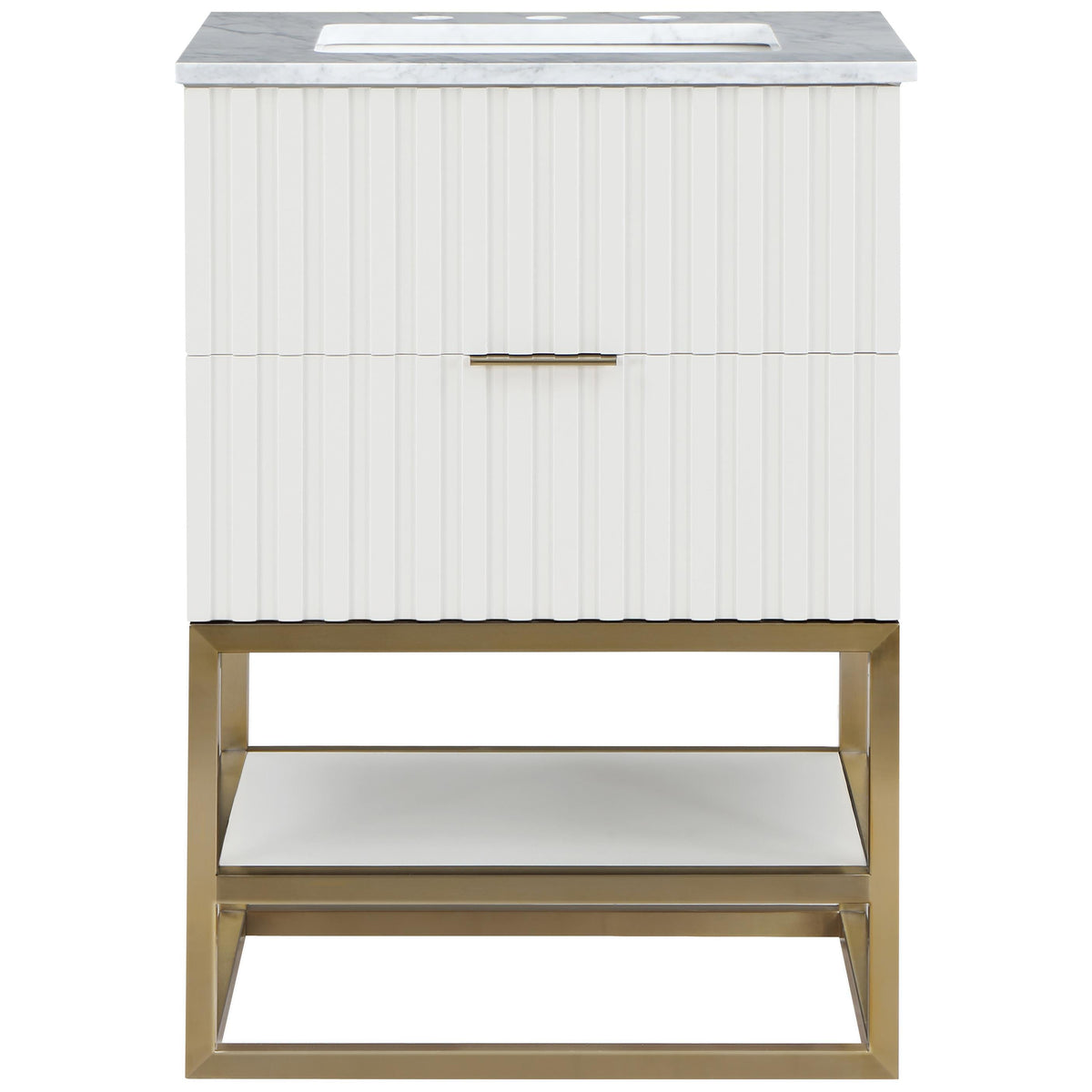 Meridian Monad White Bathroom Vanity
