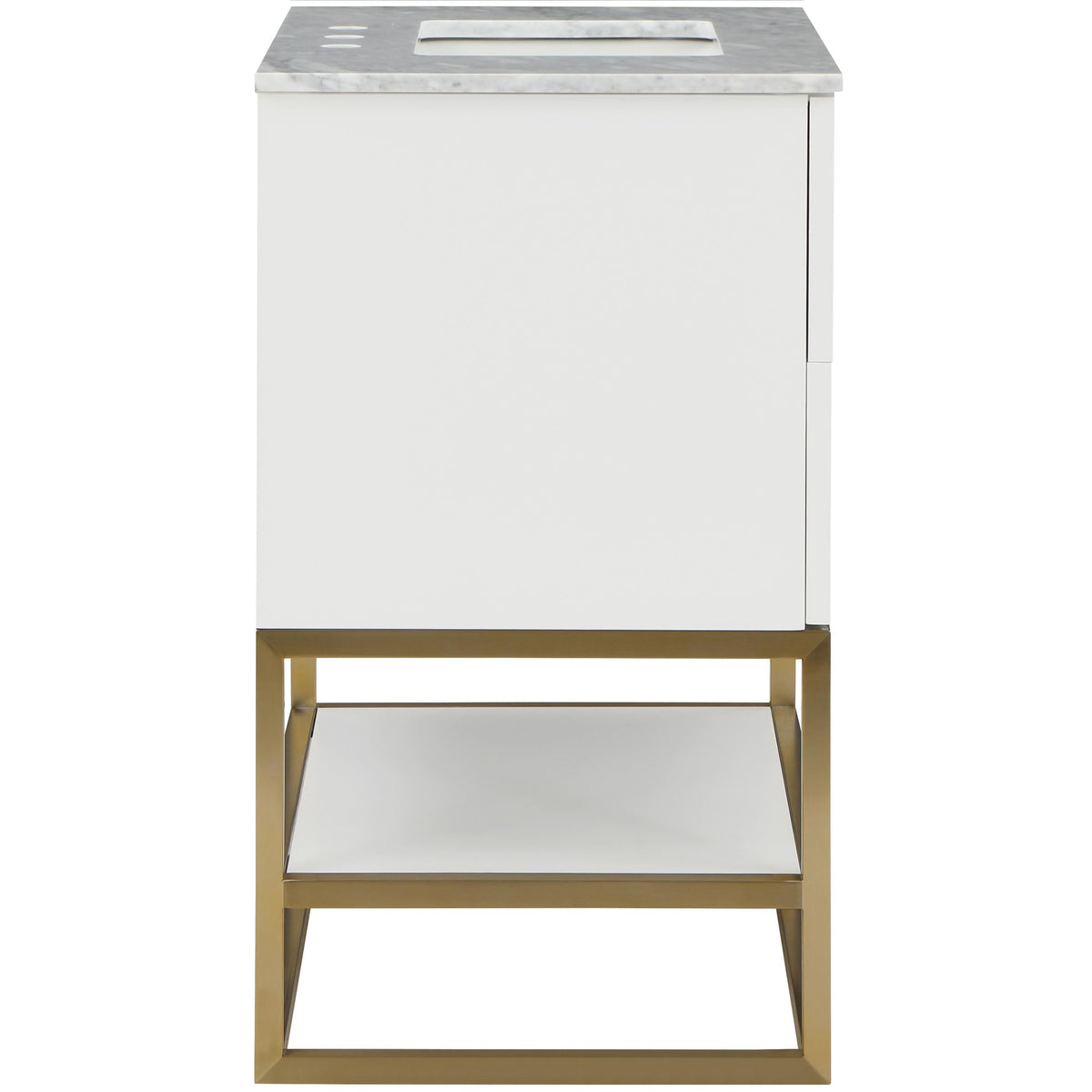 Meridian Monad White Bathroom Vanity
