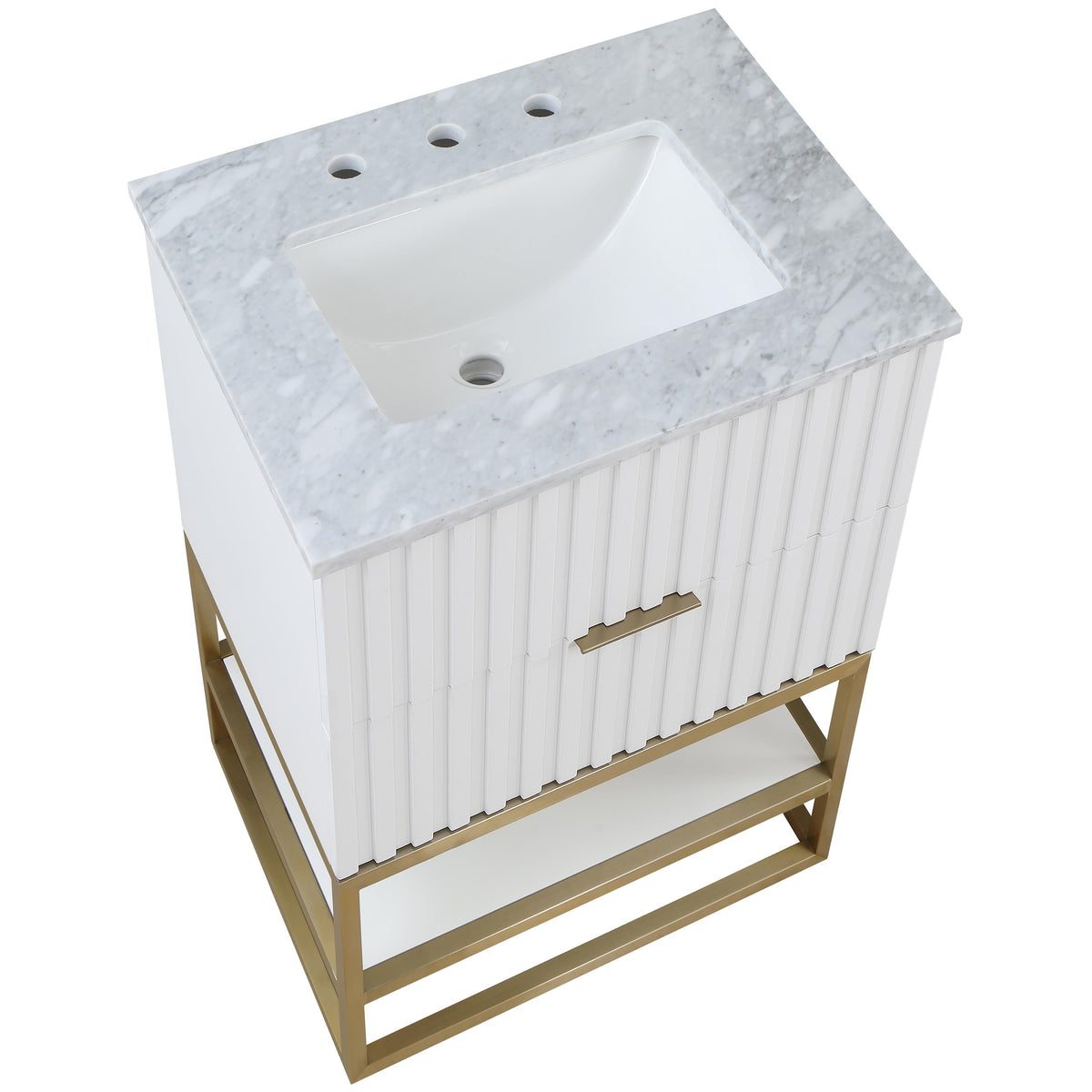 Meridian Monad White Bathroom Vanity