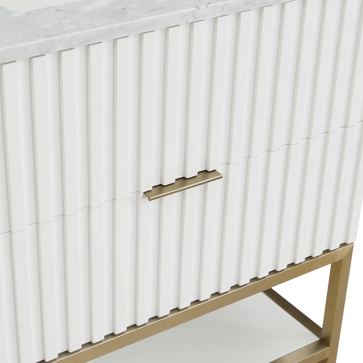 Meridian Monad White Bathroom Vanity