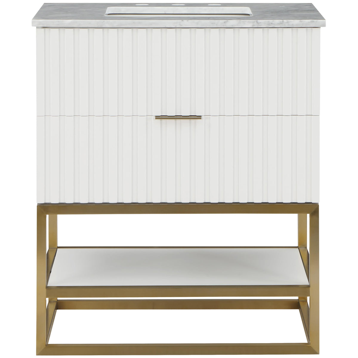 Meridian Monad White Bathroom Vanity