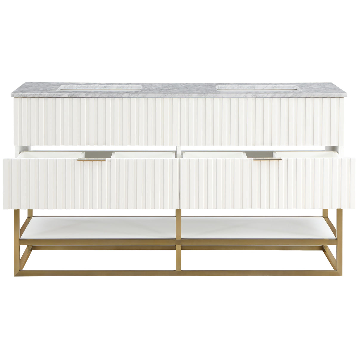 Meridian Monad White Bathroom Vanity