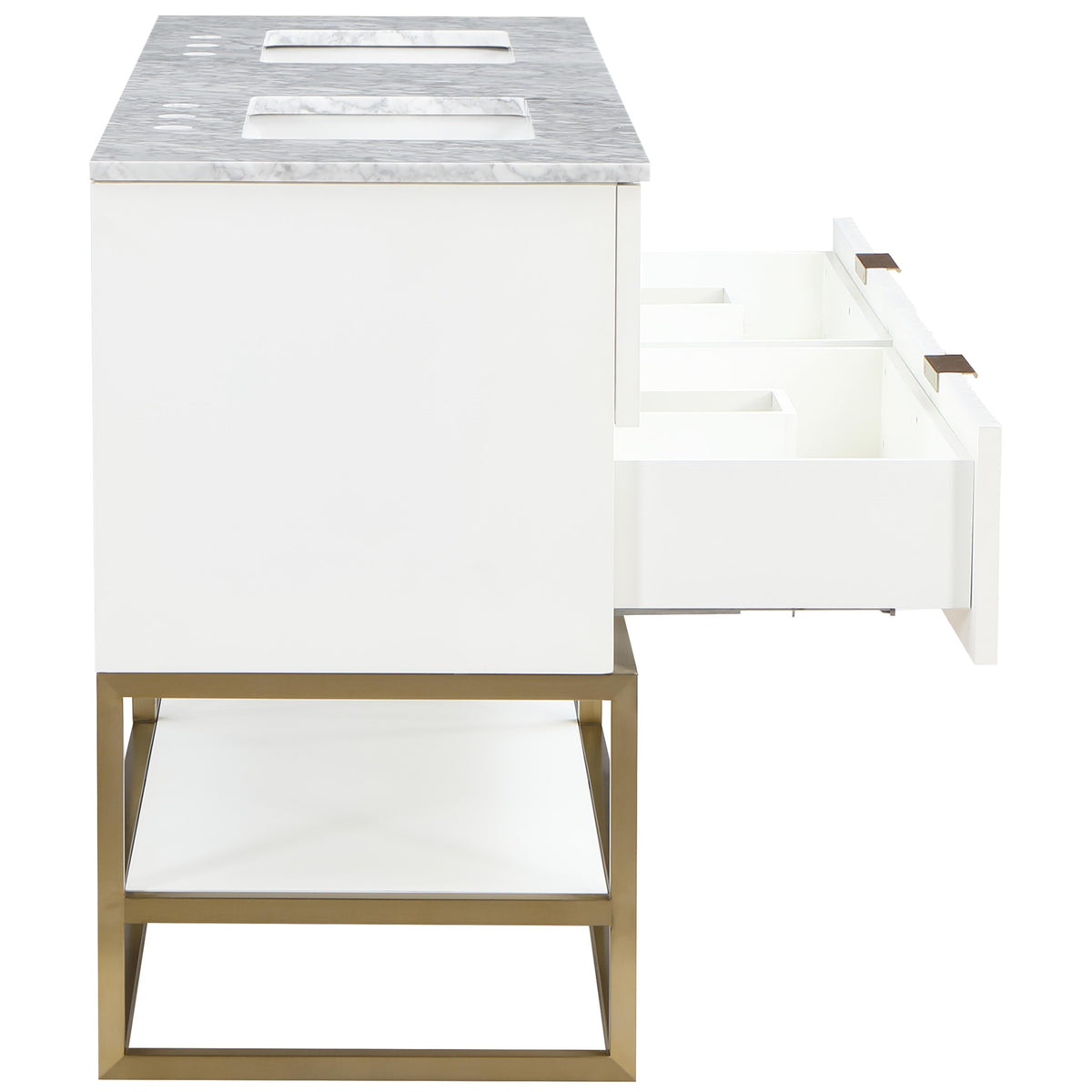 Meridian Monad White Bathroom Vanity
