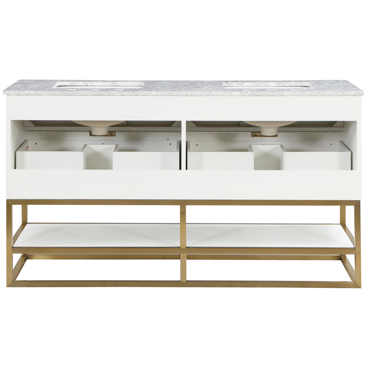 Meridian Monad White Bathroom Vanity