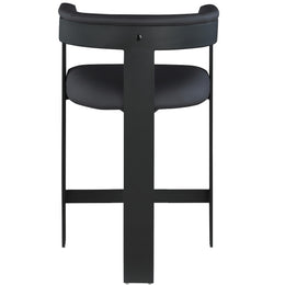 Meridian Romeo Black Vegan Leather Counter Stool
