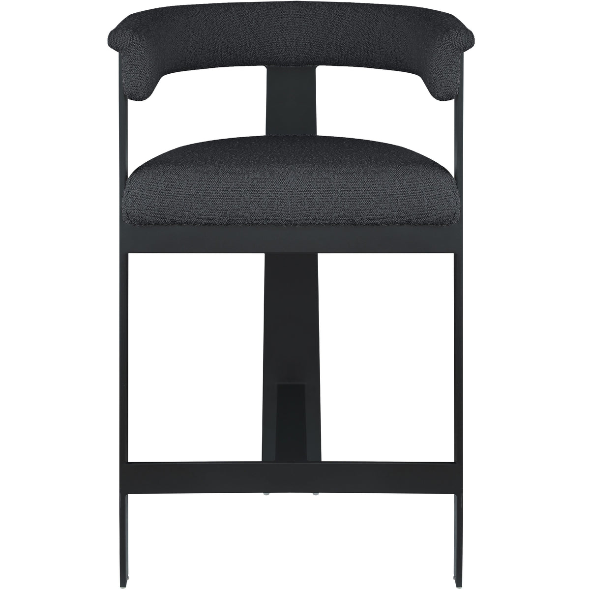 Meridian Romeo Black Vegan Leather Counter Stool