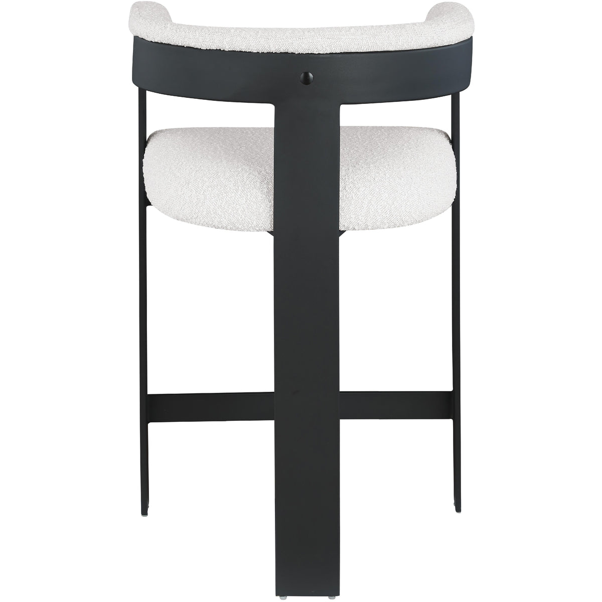 Meridian Romeo Cream Boucle Fabric Counter Stool