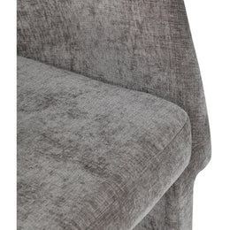 Meridian Emmet Grey Chenille Fabric Dining Chair / Accent Chair