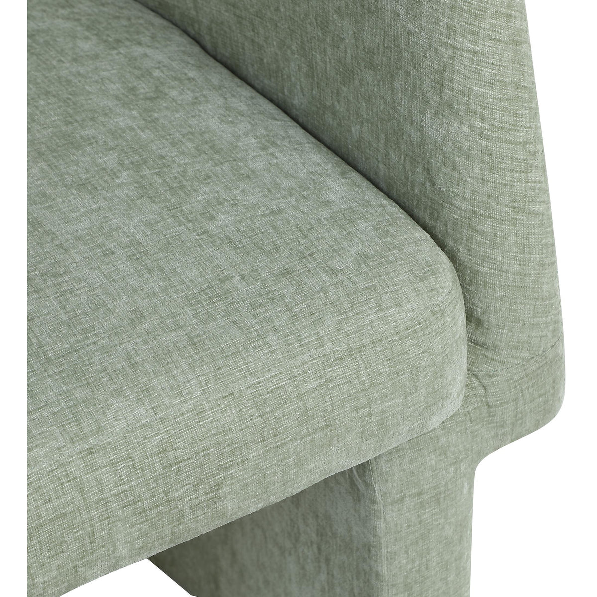 Meridian Emmet Mint Chenille Fabric Dining Chair / Accent Chair