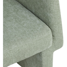 Meridian Emmet Mint Chenille Fabric Dining Chair / Accent Chair