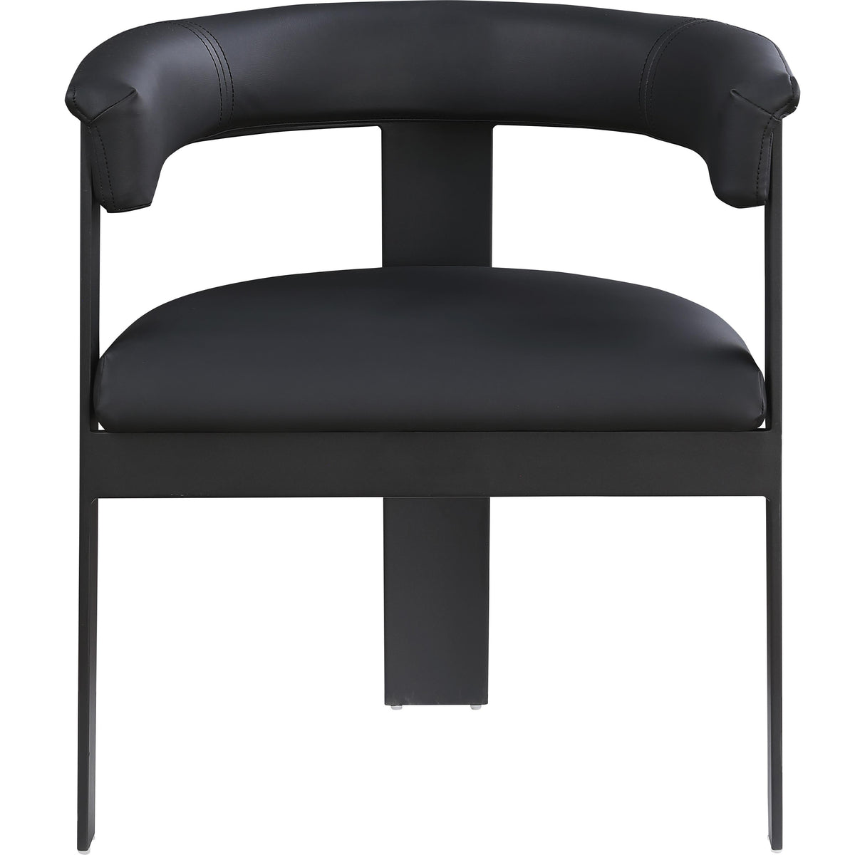 Meridian Romeo Black Vegan Leather Dining Chair
