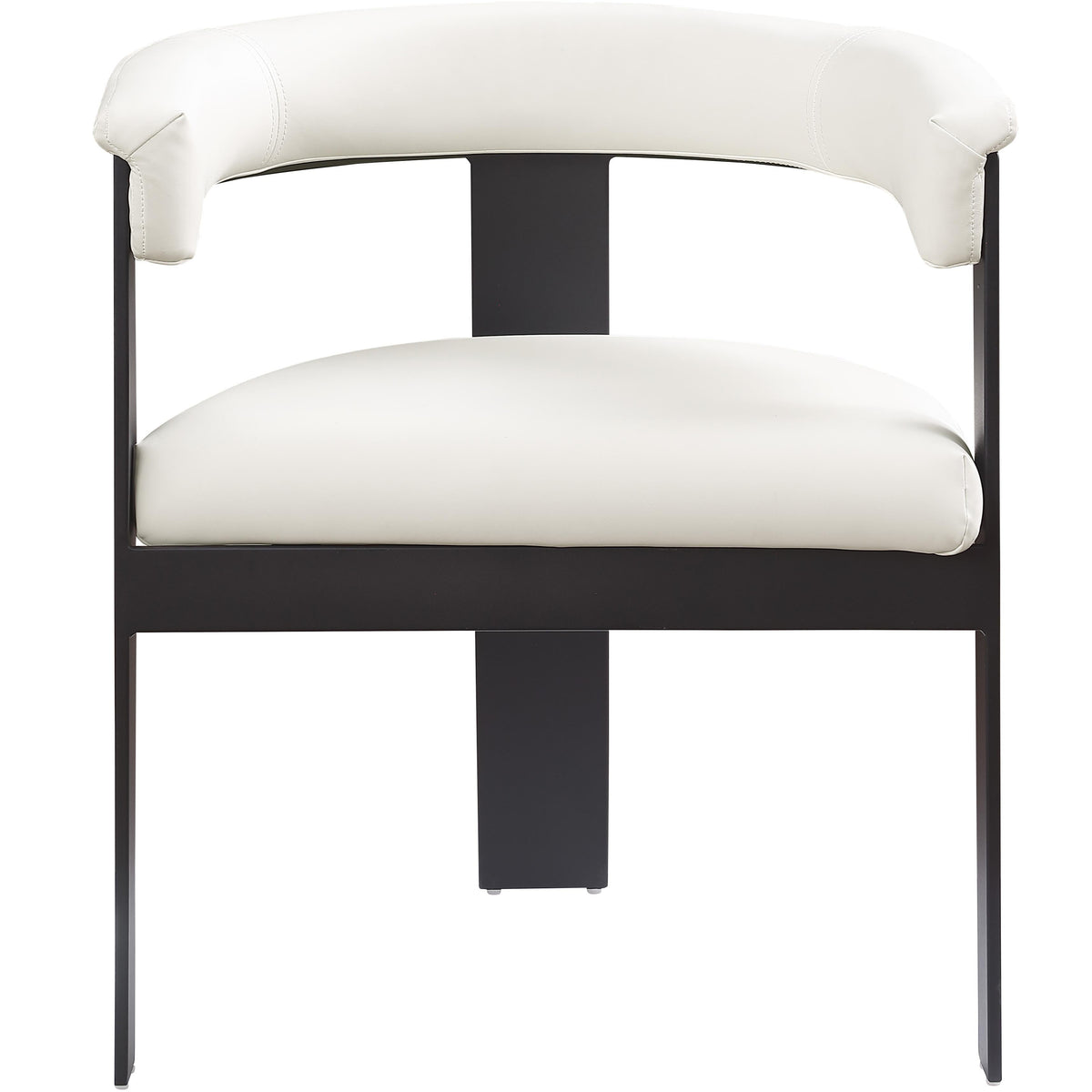 Meridian Romeo Cream Vegan Leather Dining Chair