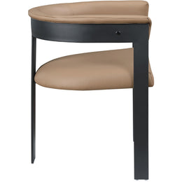 Meridian Romeo Tan Vegan Leather Dining Chair