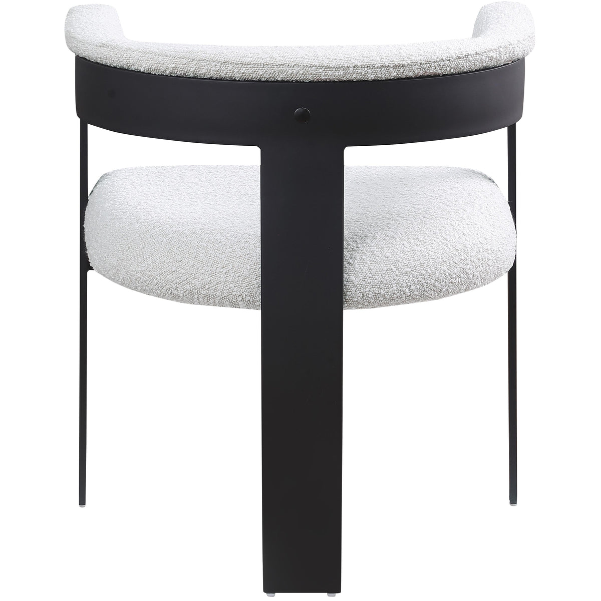Meridian Romeo Cream Boucle Fabric Dining Chair