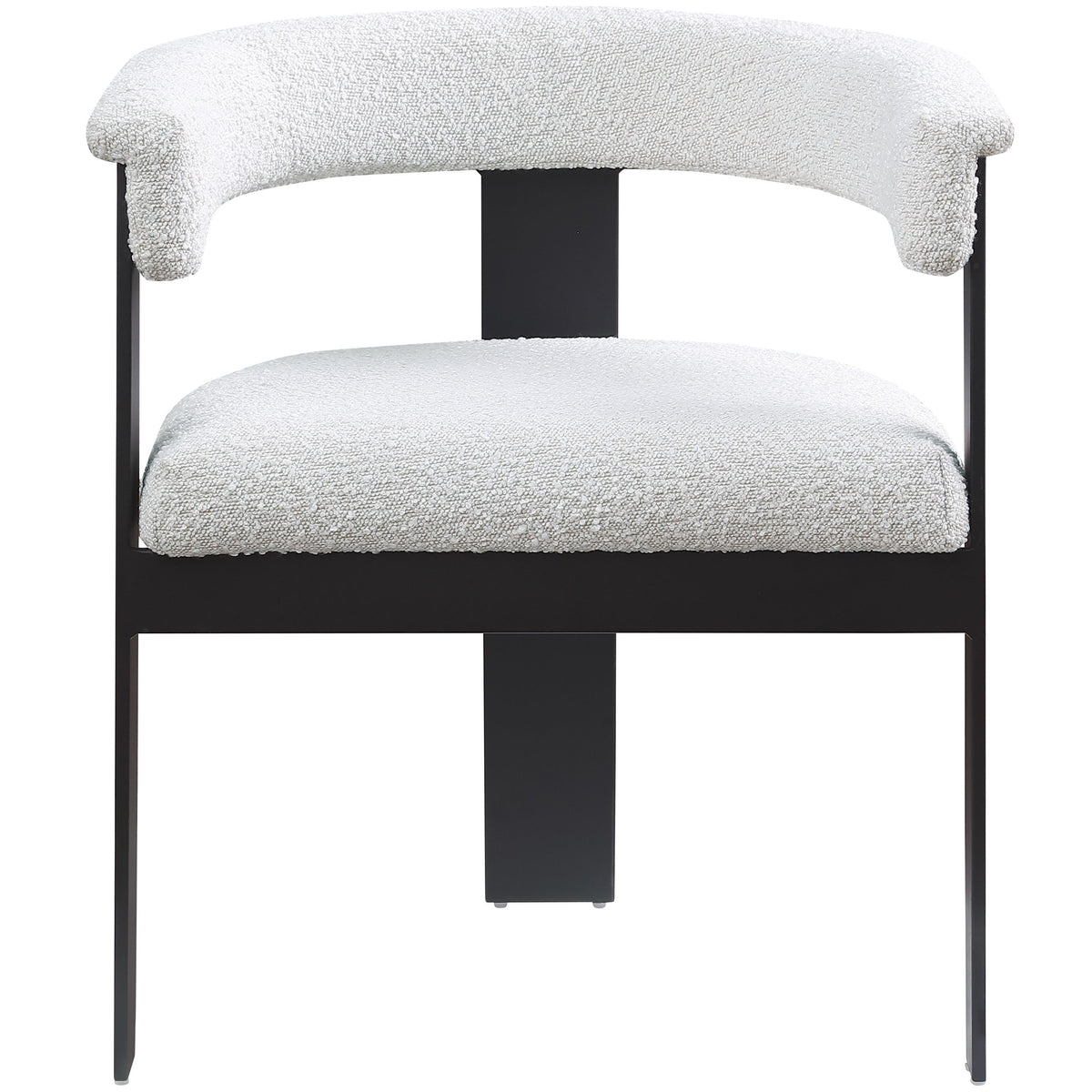 Meridian Romeo Cream Boucle Fabric Dining Chair