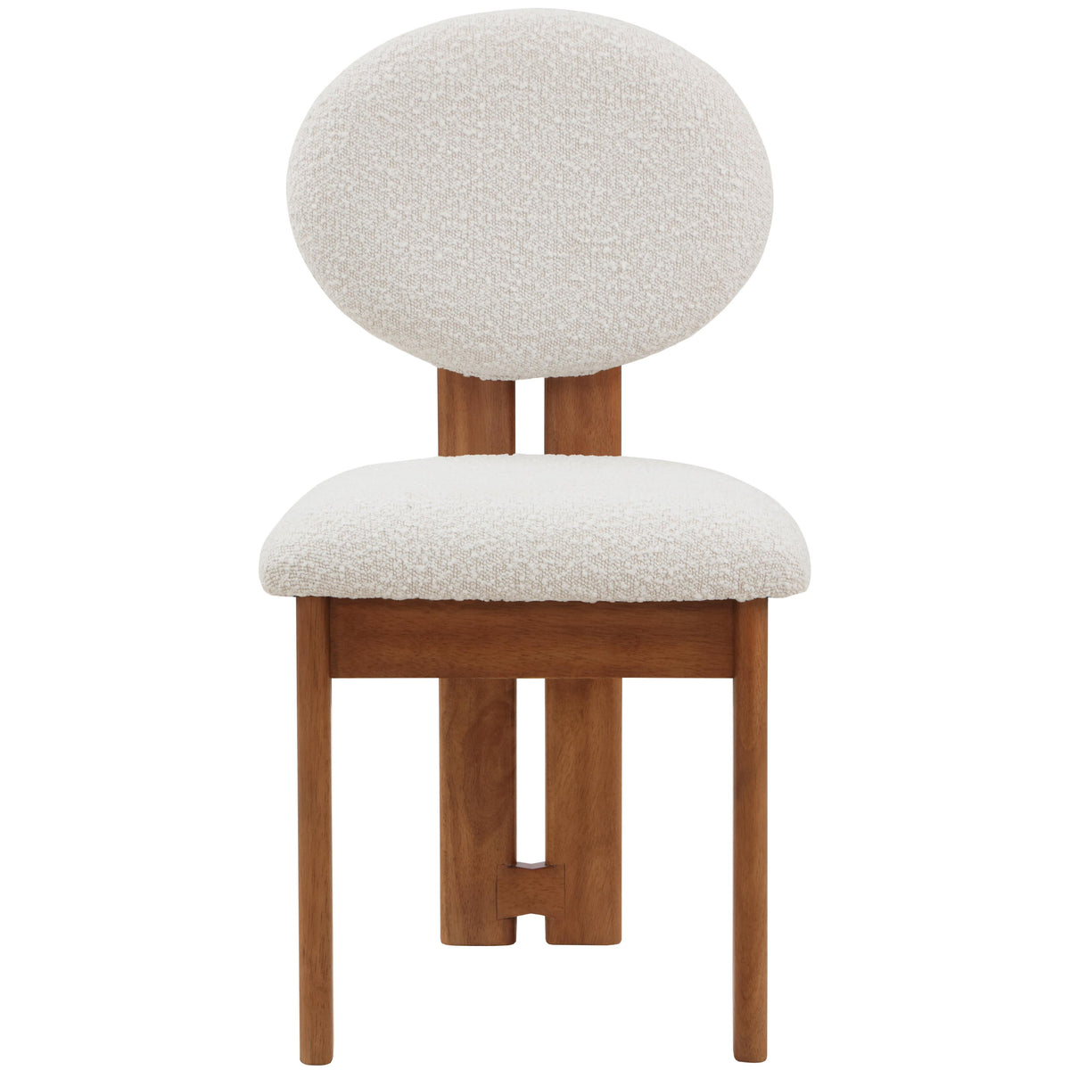 Meridian Napa Cream Boucle Fabric Dining Chair