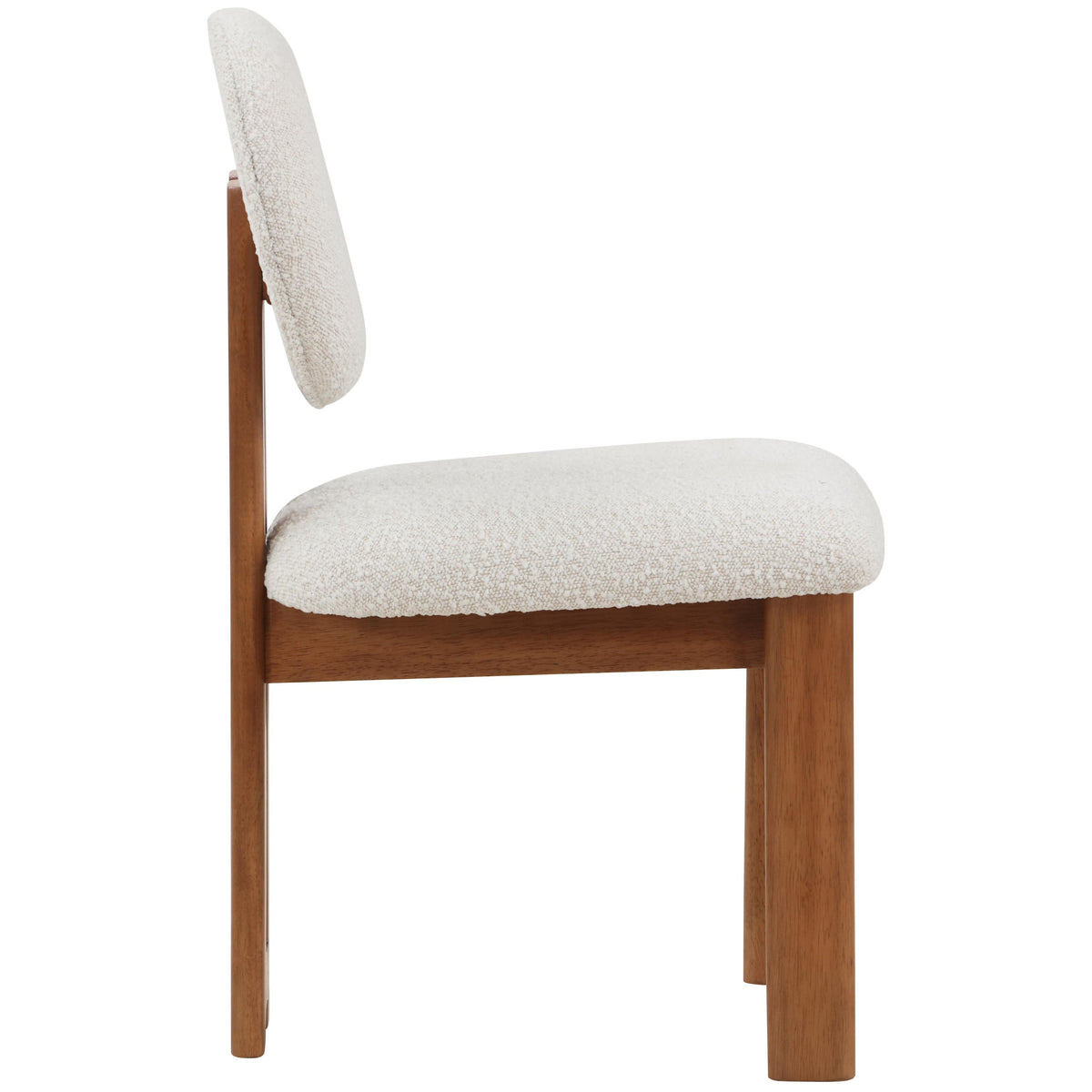 Meridian Napa Cream Boucle Fabric Dining Chair