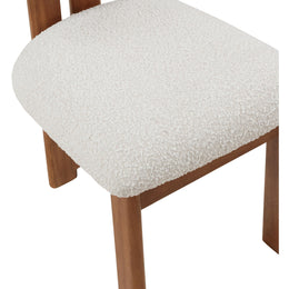Meridian Napa Cream Boucle Fabric Dining Chair