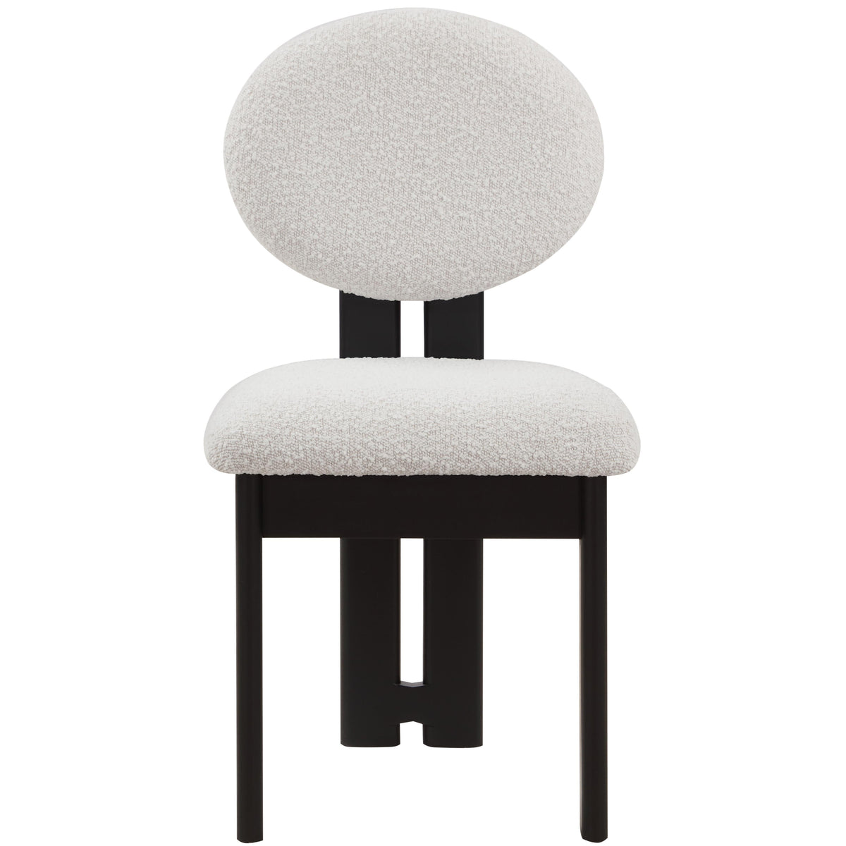 Meridian Napa Cream Boucle Fabric Dining Chair