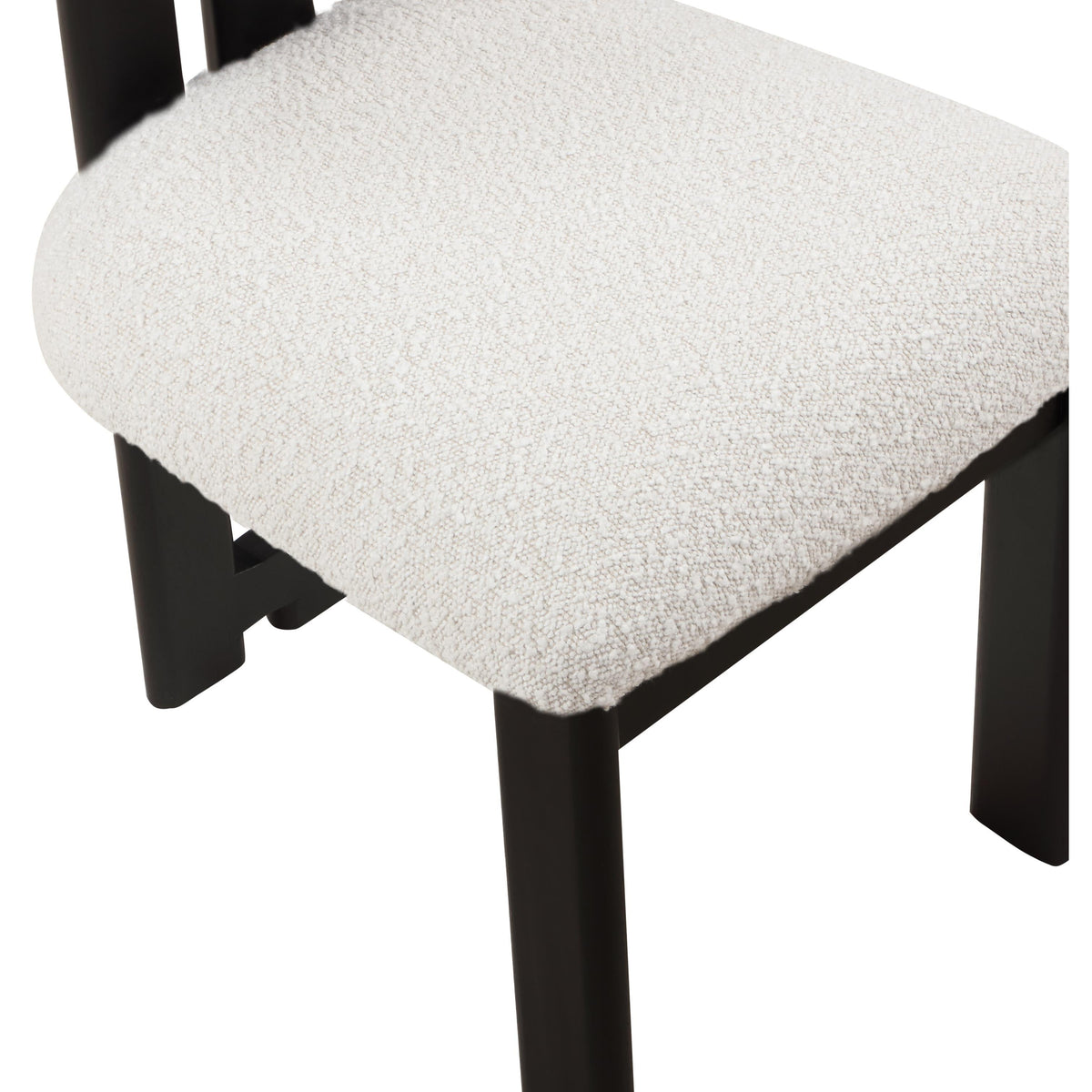 Meridian Napa Cream Boucle Fabric Dining Chair