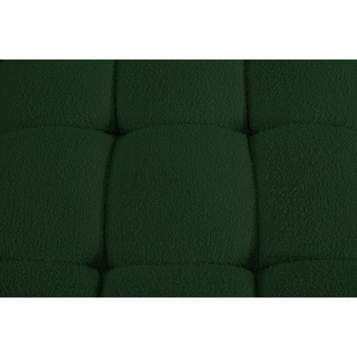 Meridian Ames Green Boucle Fabric Armless